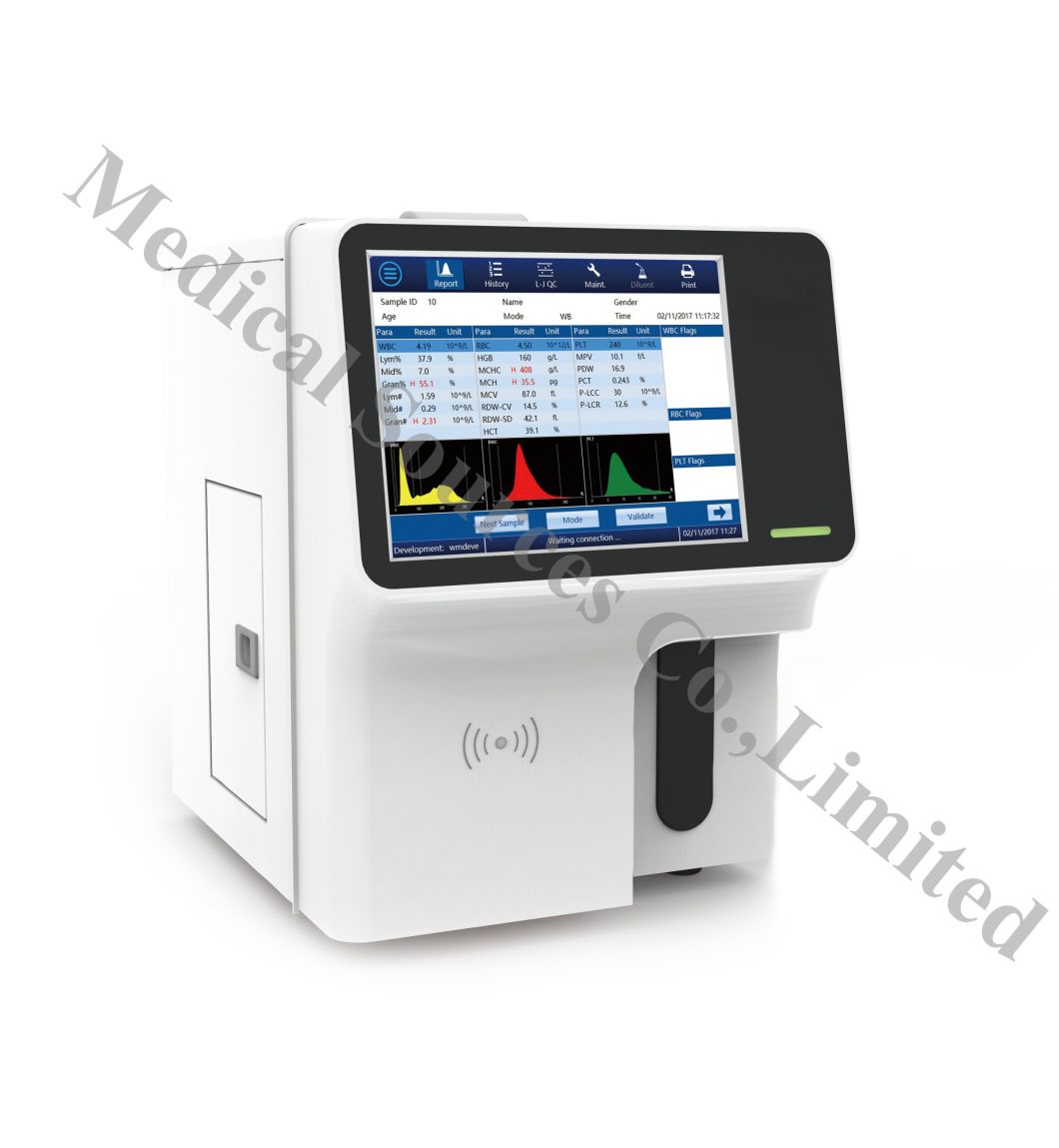 Full Automatic 3Part Diff Blood Test Hematology Analyzer Ms6400 Buy