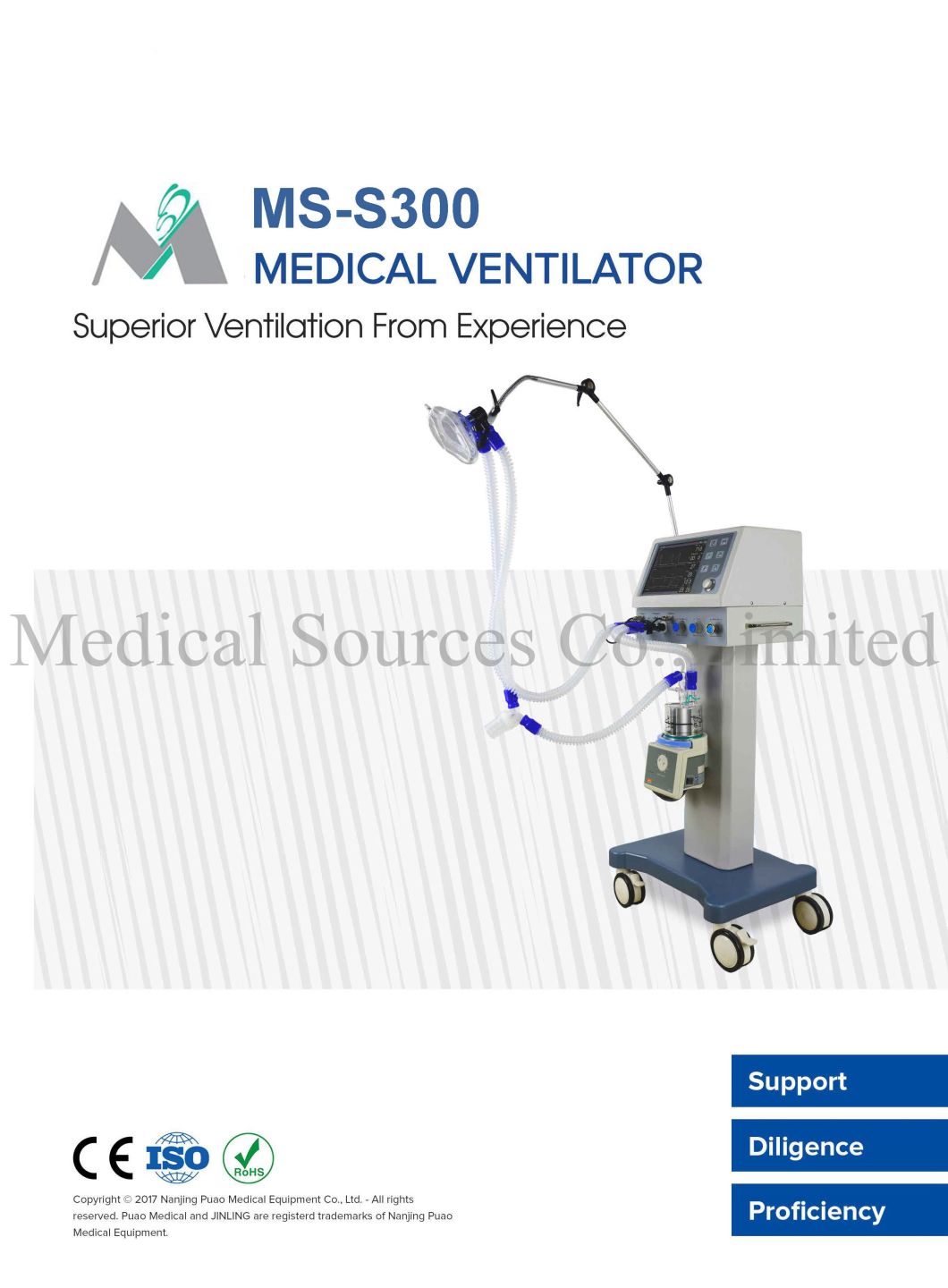 (MSS300) Medical CPAP Machine ICU Adult Pediatric and Neonatal Infant